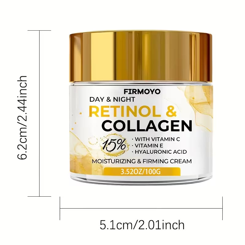 FIRMOYO Retinol & Collagen Moisturising Cream - Firms, Lifts & Brightens All Skin Types