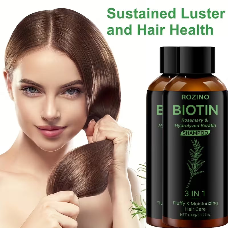Rosemary Thickening Shampoo (2 Bottles) - Strengthens, Cleanses & Moisturises All Hair Types