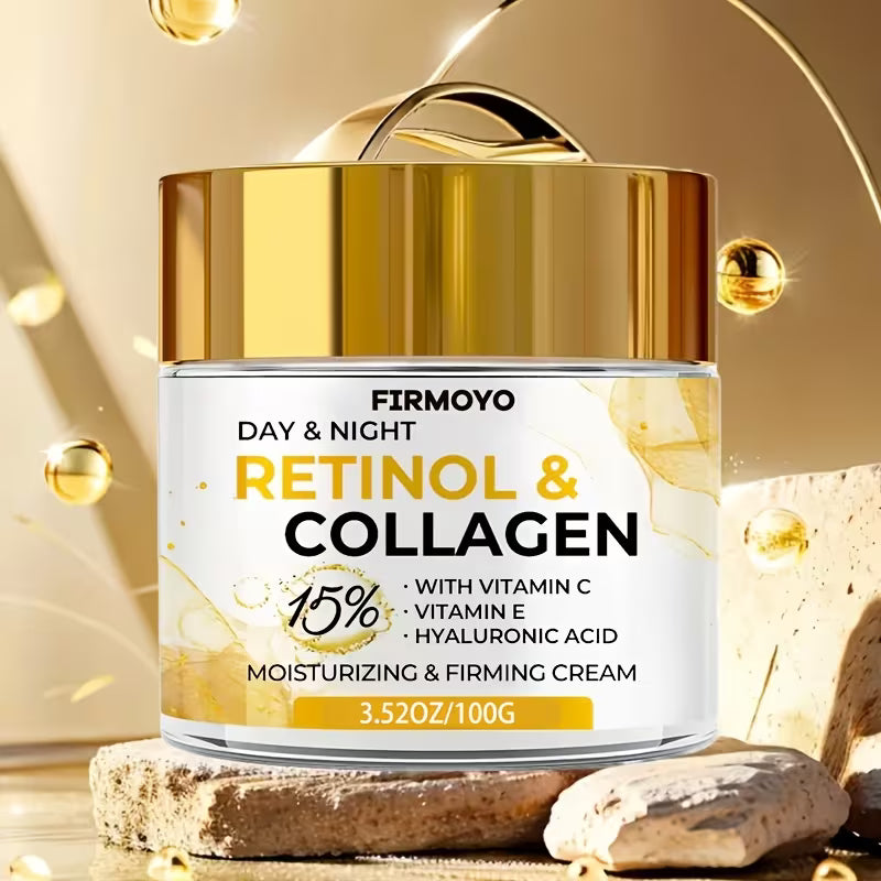 FIRMOYO Retinol & Collagen Moisturising Cream - Firms, Lifts & Brightens All Skin Types