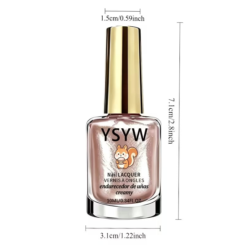 10ml Nude Glass Color Nail Hardener - Natural Quick-Dry Formula