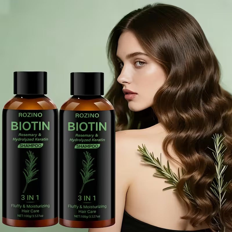 Rosemary Thickening Shampoo (2 Bottles) - Strengthens, Cleanses & Moisturises All Hair Types