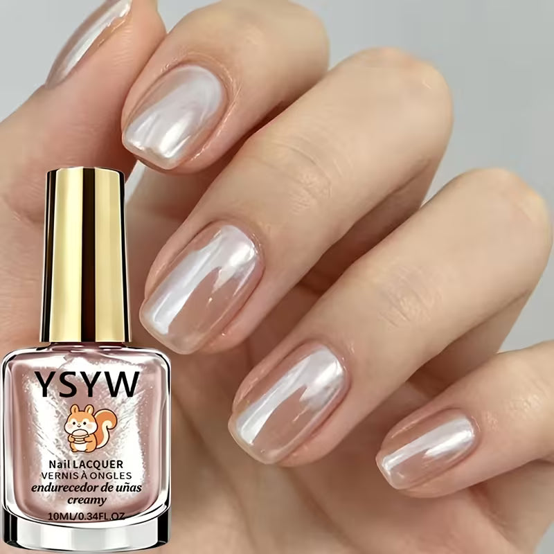 10ml Nude Glass Color Nail Hardener - Natural Quick-Dry Formula
