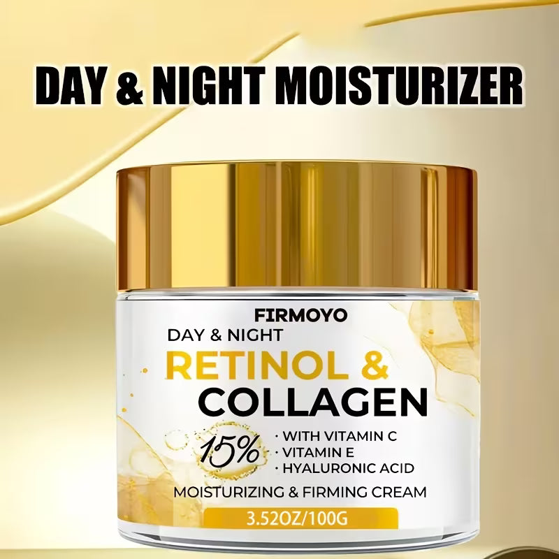FIRMOYO Retinol & Collagen Moisturising Cream - Firms, Lifts & Brightens All Skin Types