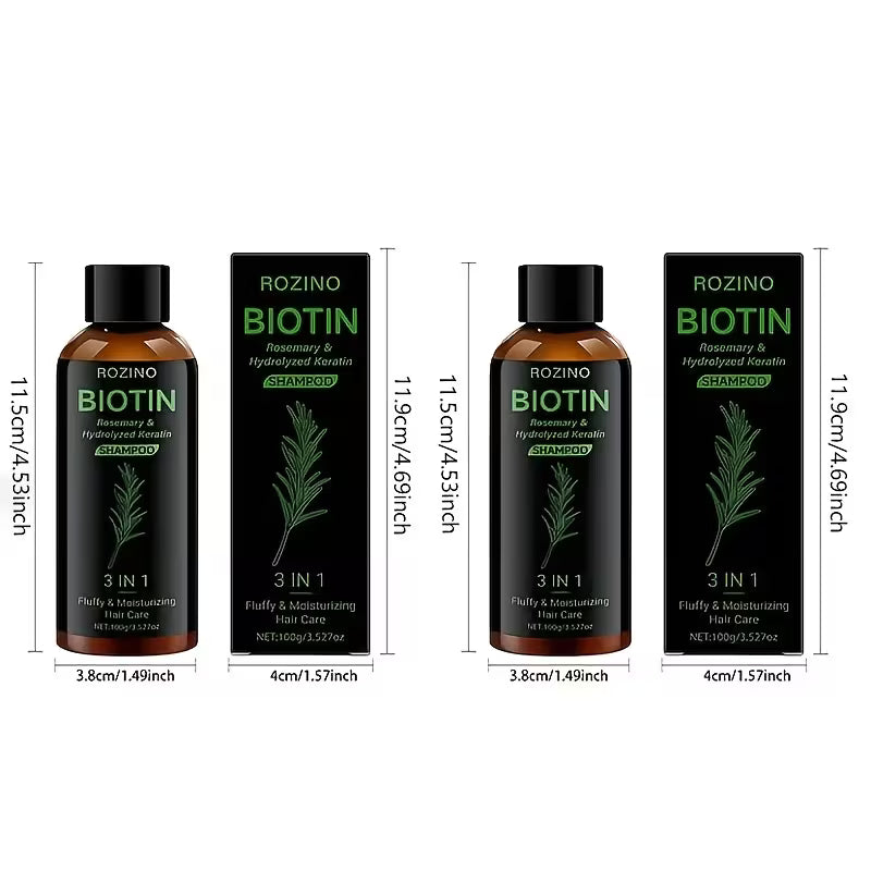 Rosemary Thickening Shampoo (2 Bottles) - Strengthens, Cleanses & Moisturises All Hair Types
