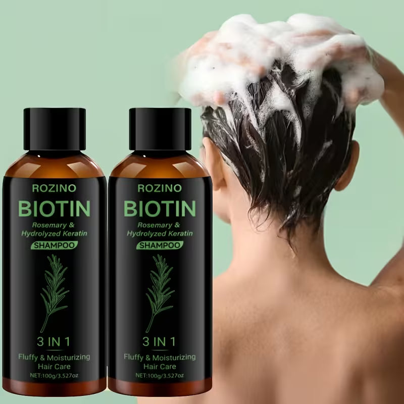 Rosemary Thickening Shampoo (2 Bottles) - Strengthens, Cleanses & Moisturises All Hair Types